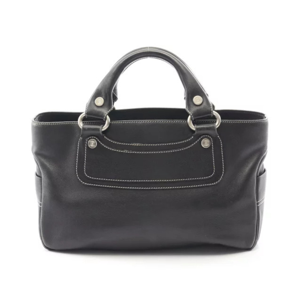 Celine Boogie Bag Handbag Leather Black